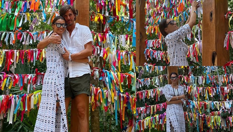 Pampita y Roberto dieron las gracias en México.