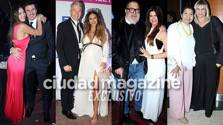 Pampita y Roberto García Moritán, Barby Franco y Fernando Burlando, Jorge Lanata y Elva Marcovecchio y Claudia Valenzuela en la Cena Anual de la Fundación Margarita Barrientos (Fotos: Movilpress).
