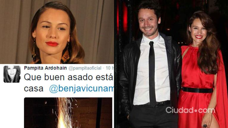 Pampita y su original forma de desmentir su separación de Benjamín Vicuña 