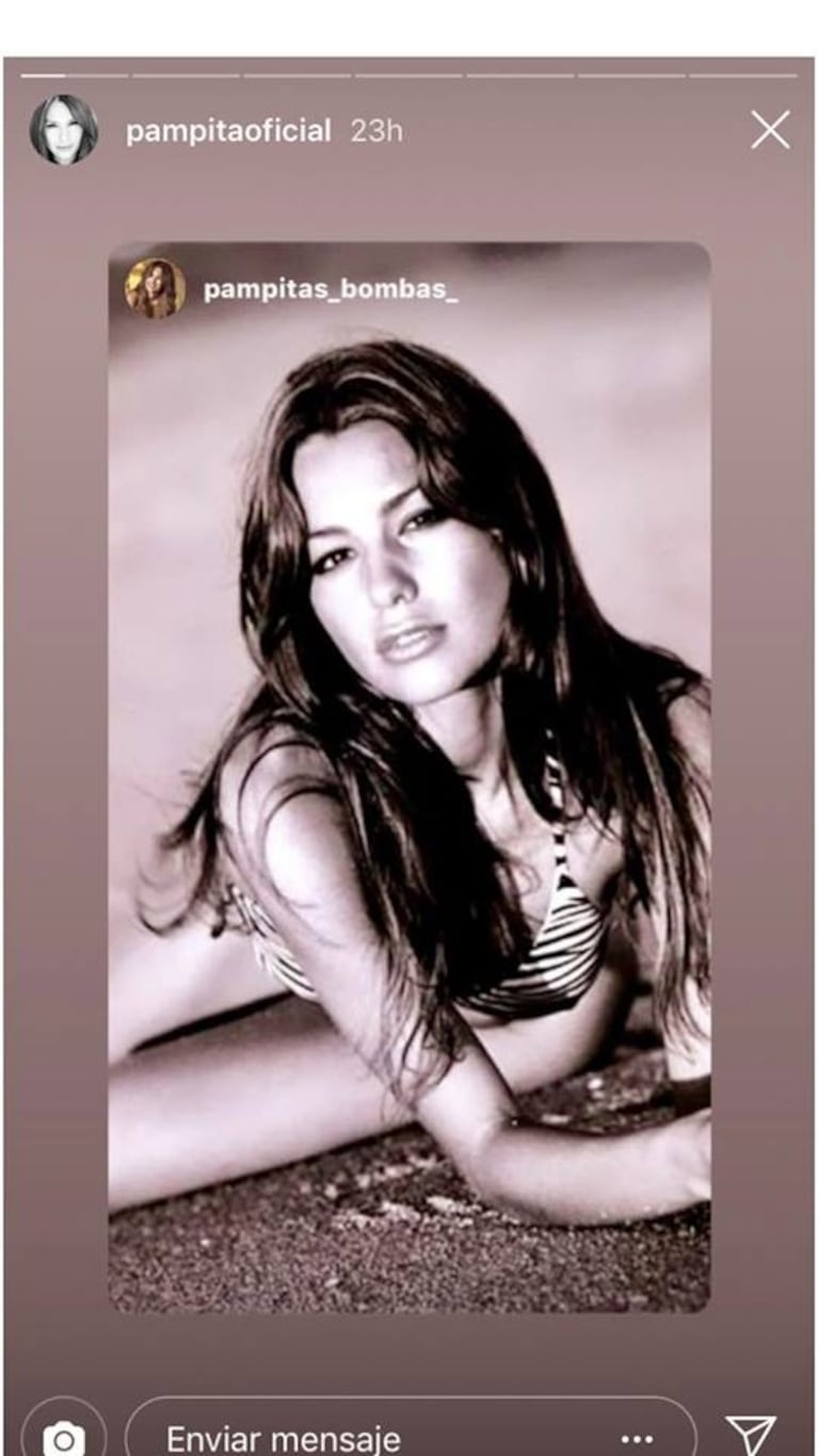 Pampita y sus diez fotos retro en bikini con las que recordó sus primeros pasos 