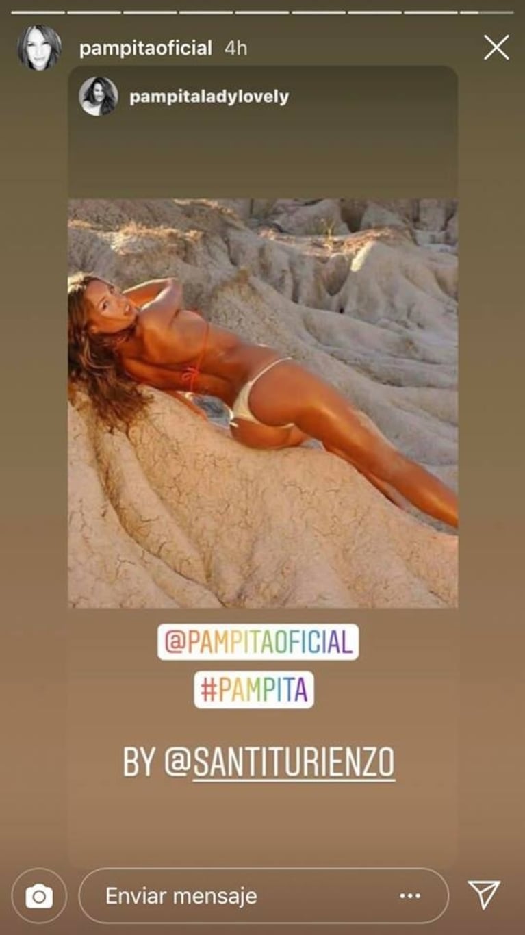 Pampita y sus diez fotos retro en bikini con las que recordó sus primeros pasos 