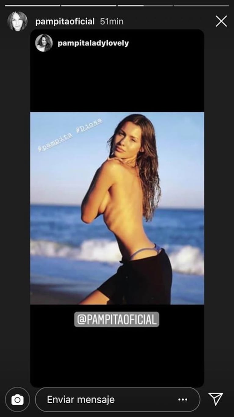 Pampita y sus diez fotos retro en bikini con las que recordó sus primeros pasos 