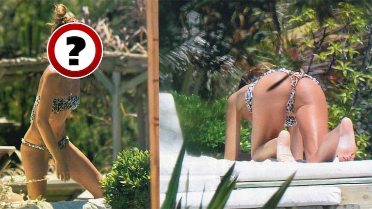 Pampita y una foto indiscreta a su cola en la playa