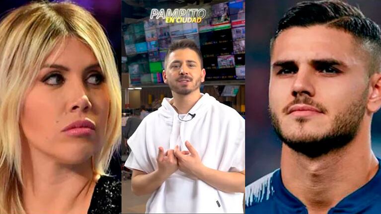 Pampito en Ciudad: alguien le robó el pasaporte a Wanda Nara y está todo mal con Mauro Icardi