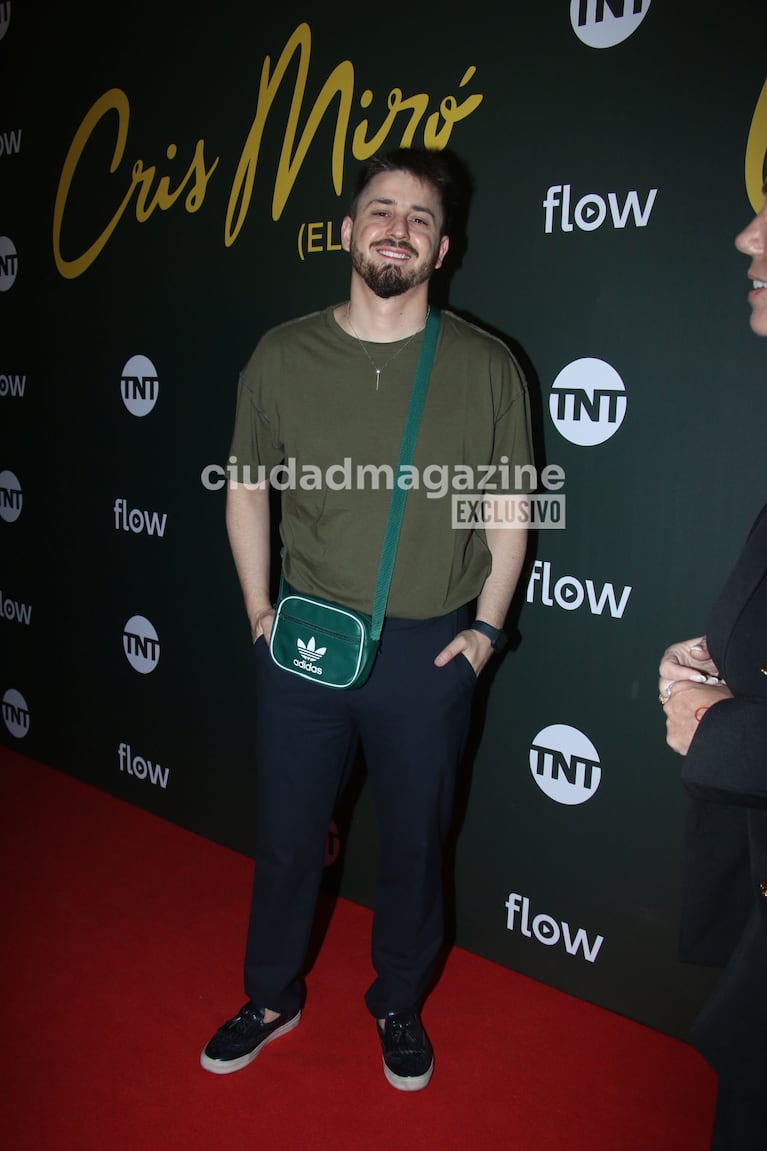 Pampito en el estreno de la serie de Cris Miró (Foto: Movilpress).