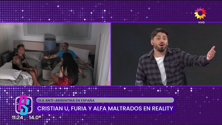 Pampito habló de Furia en La Casa de los Gemelos (Foto: captura de eltrece).
