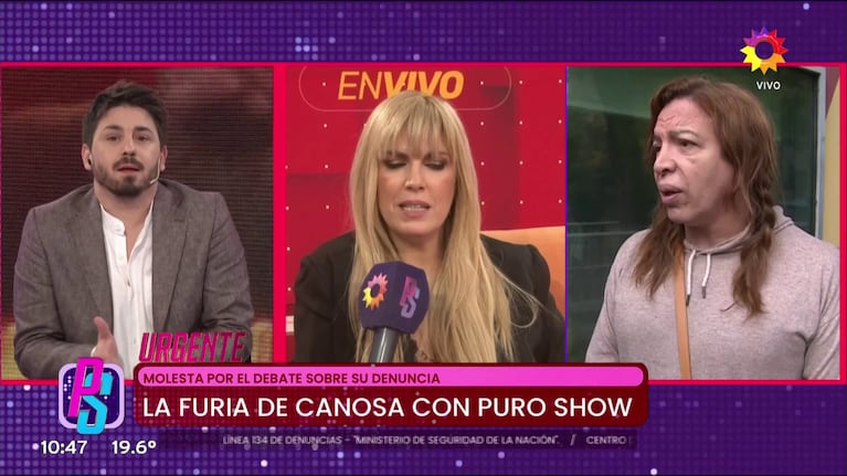Pampito le contestó a Viviana Canosa en Puro Show (Foto: captura de eltrece).