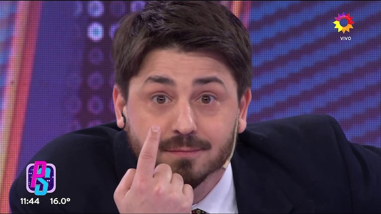 Pampito le respondió a Ángel de Brito si se puso botox (Foto: captura de eltrece).