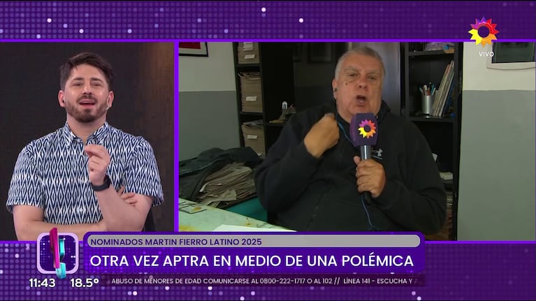 Pampito y Luis Ventura discutieron a los gritos en vivo en Puro Show.