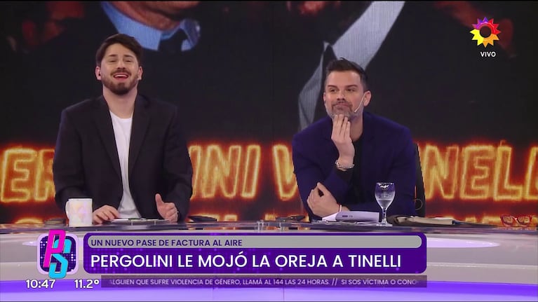 Pampito y Matías Vázquez en Puro Show (Foto: captura de eltrece).