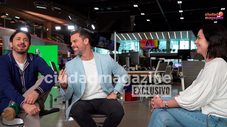 Pampito y Matías Vázquez en una entrevista exclusiva con Ciudad Magazine (Foto: captura de Ciudad).