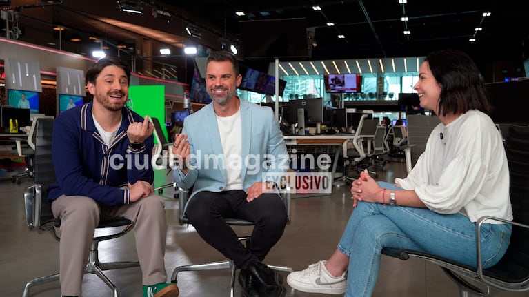 Pampito y Matías Vázquez en una entrevista exclusiva con Ciudad Magazine (Foto: captura de Ciudad).