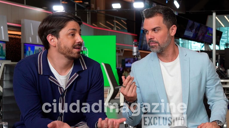 Pampito y Matías Vázquez en una entrevista exclusiva con Ciudad Magazine (Foto: captura de Ciudad).