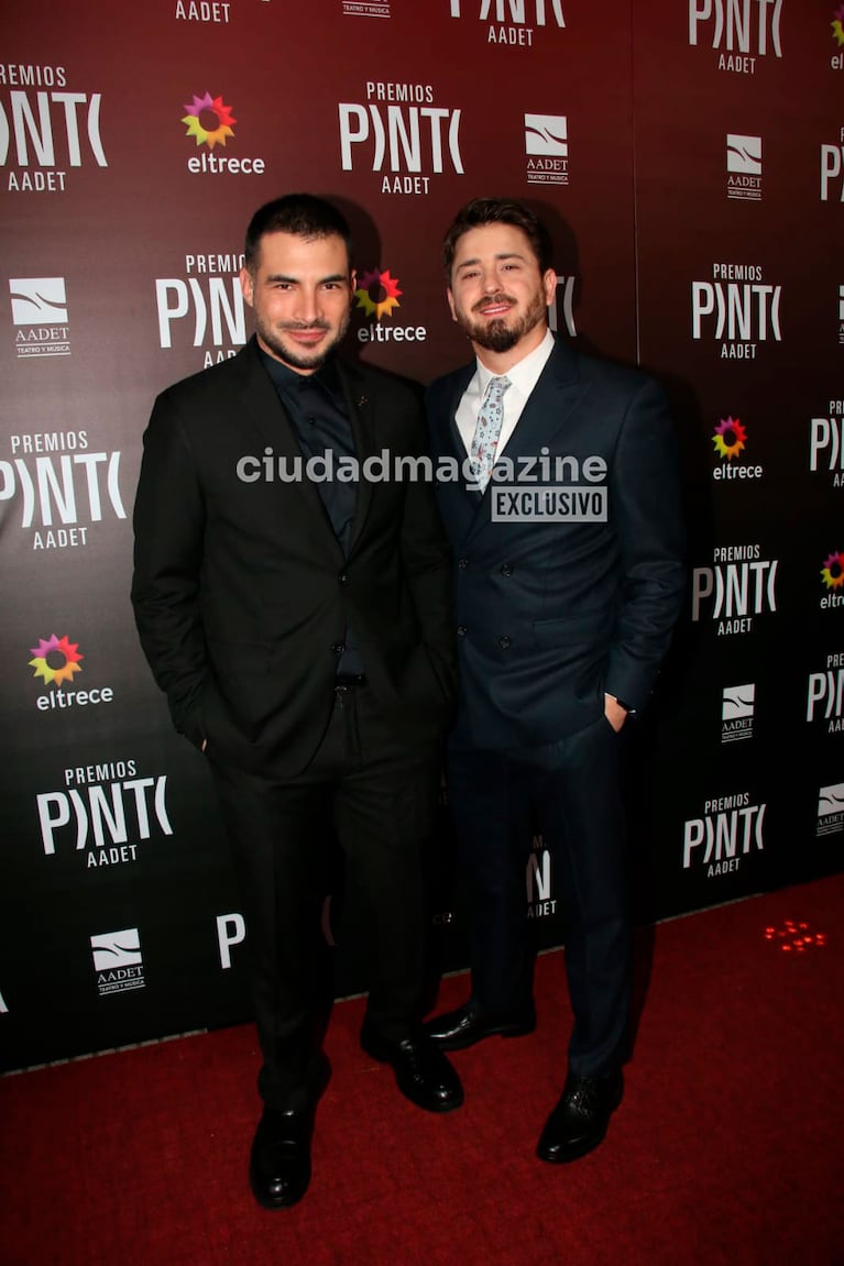Pampito y su pareja en los Premios Pinti (Foto: Movilpress).