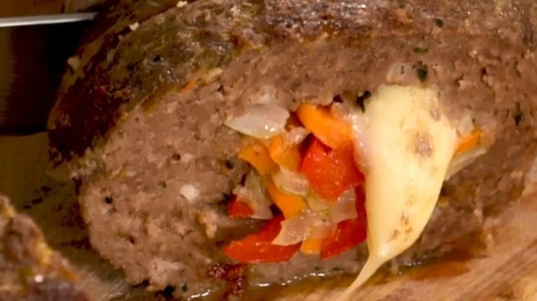 pan, carne, relleno