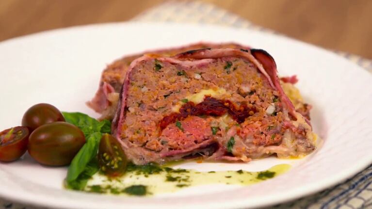 Pan de carne caprese: receta simple para tener a mano