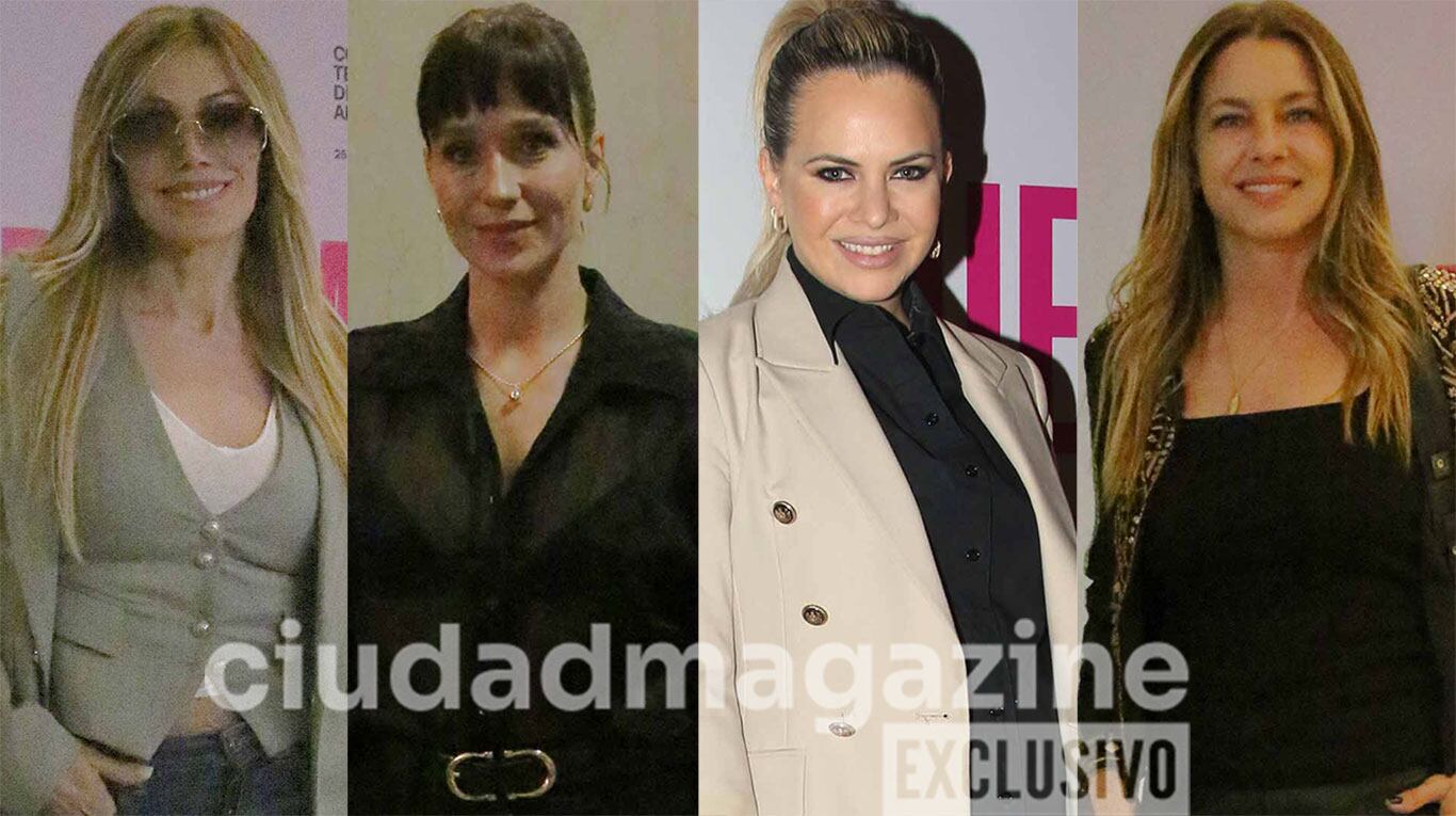 Panam, Brenda Gandini, Alejandra Maglietti y Gege Neumann en el estreno de Queridísimo Truman (Fotos: Movilpress).