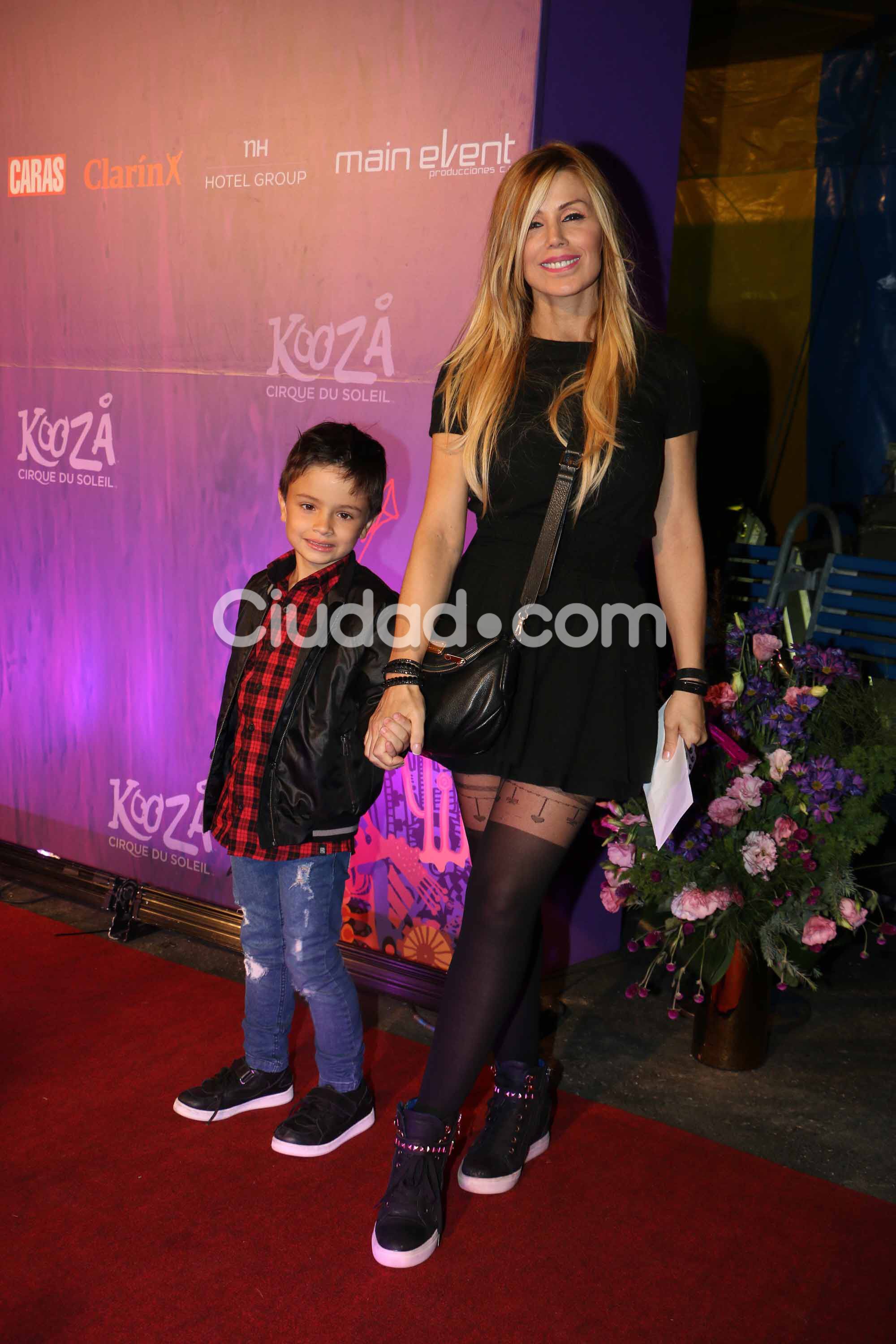Panam y su hijo en la alfombra roja (Fotos: Movilpress).  