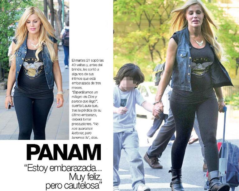 Panam y un pancita que comenzó a crecer: "Esperábamos un milagro de Dios y parece que llegó" (Fot: revista Gente)