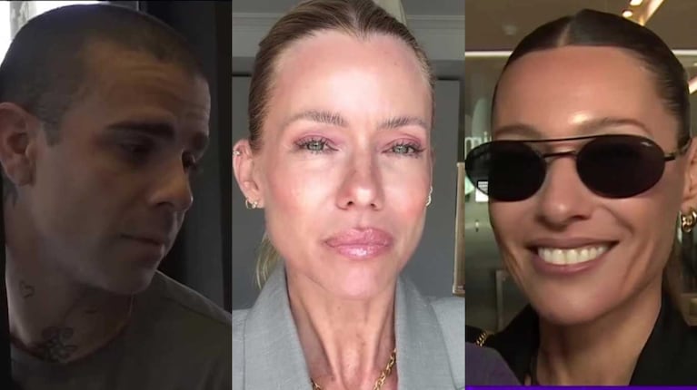 Panchero, Pampita y Nicole Neumann (Fotos: capturas América TV y eltrece)