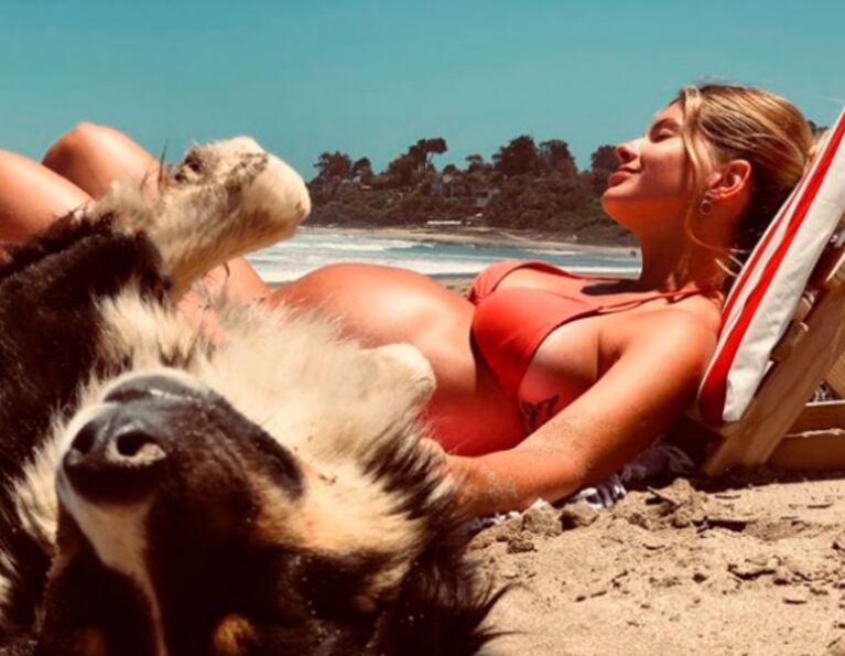 ¡Pancita al sol! Los días de amor y playa de la China Suárez y Benjamín Vicuña en Chile