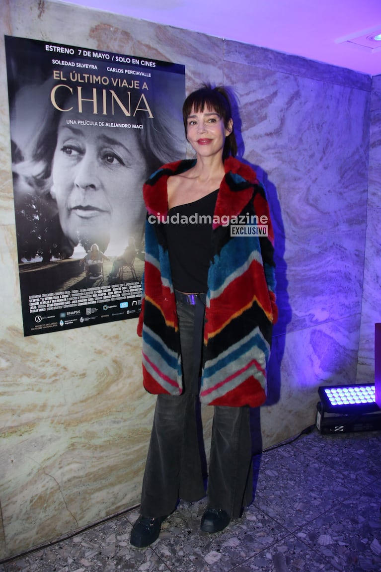 Paola Krum en el estreno del documental de la vida de China Zorrilla (Fotos: Movilpress).