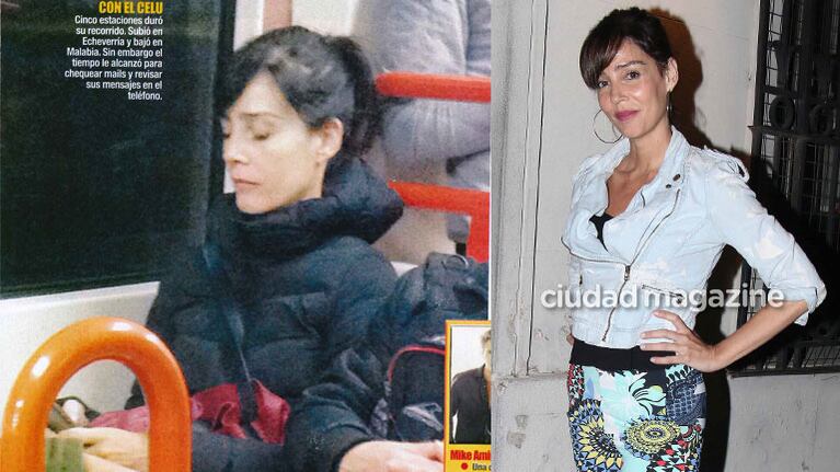 Paola Krum sorprendió a los usuarios de la línea B de subte