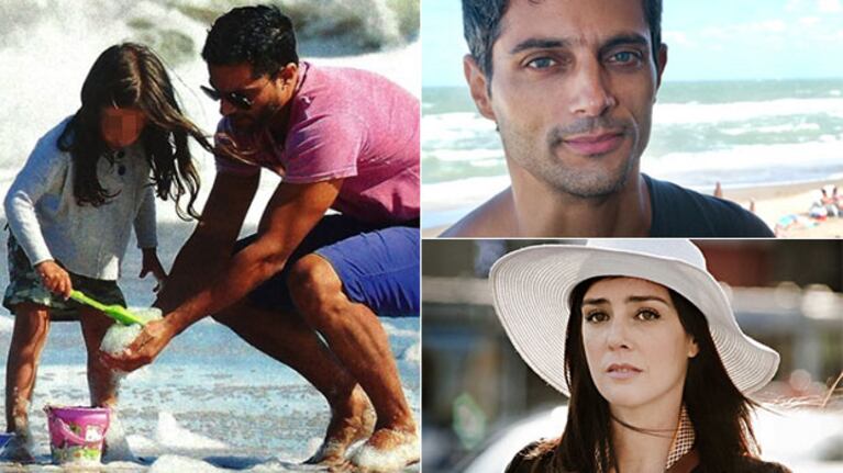 Paola Krum y Joaquín Furriel: día de playa en Cariló junto su hija Eloísa (Foto: Web)