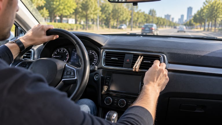 Para qué sirve poner un broche en el aire acondicionado del auto