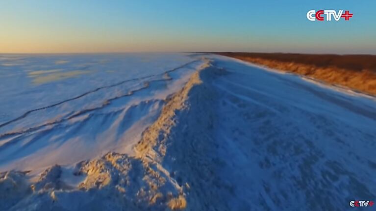 Paredón de hielo se asemeja al de Game of Thrones