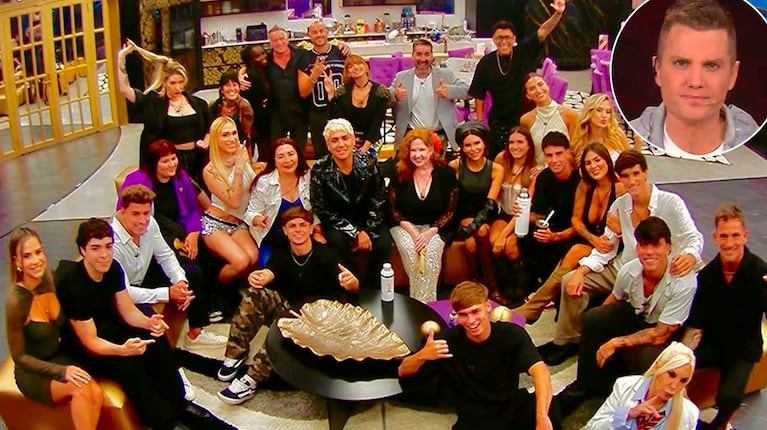 Participantes de Gran Hermano Generación Dorada y Santiago del Moro (Fotos: Instagran @granhermanoar y captura Telefe)