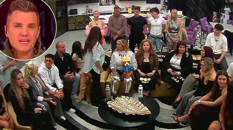 Participantes de Gran Hermano y Santiago del Moro (Fotos: capturas Telefe)
