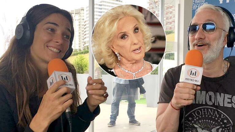 ¡Pase de facturas en vivo! El tremendo ida y vuelta de Juana Viale y Andy Kusnetzoff por Mirtha Legrand