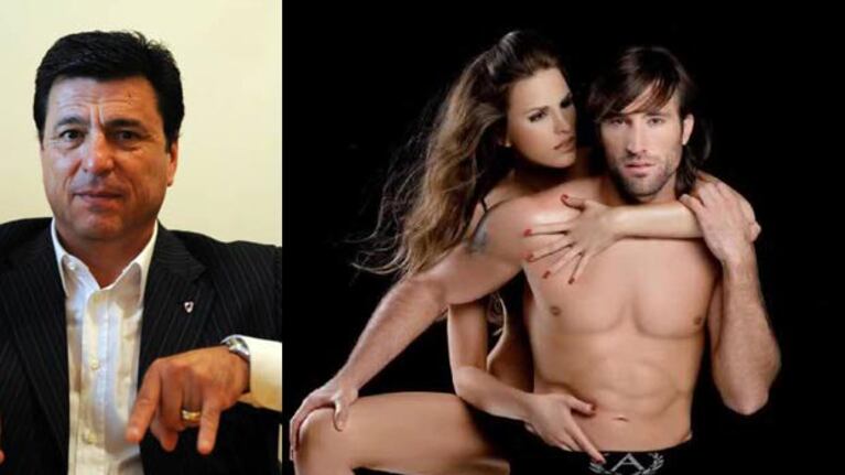 Passarella y los cuernitos de Mostaza; Carolina Molinari y Mariano Pavone. (Fotos: Web)