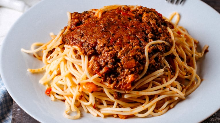 Pastas, salsa bolognesa