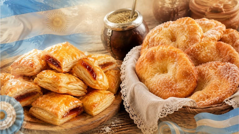 Pastelitos criollos y tortas fritas, la receta para el 25 de mayo. Foto: montaje