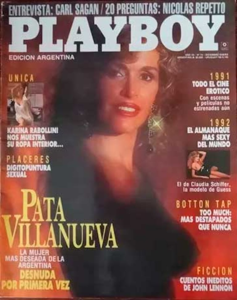 Pata Villanueva fue tapa de Playboy.