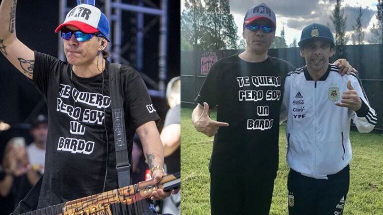 Patita desmintió que el cantante haya consumido drogas en medio de un recital.