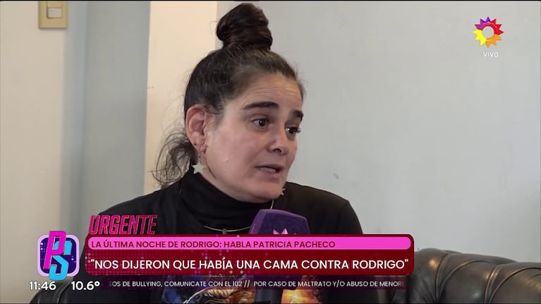 Patricia Pacheco habló de la muerte de Rodrigo (Foto: captura de etrece).