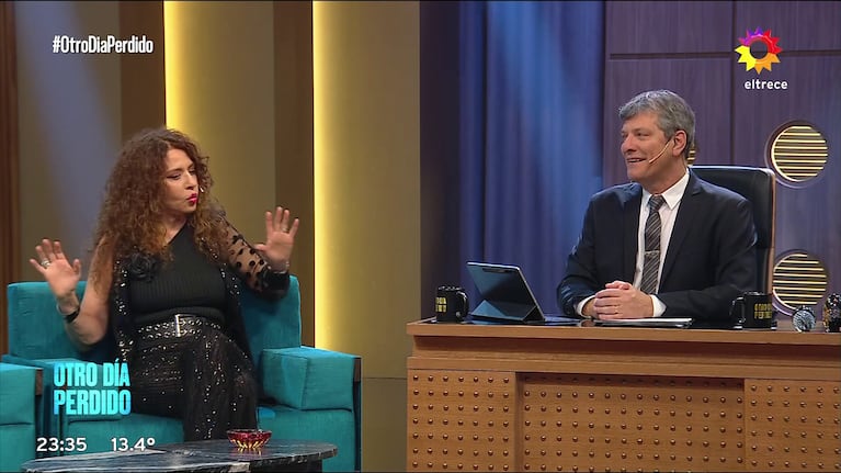 Patricia Sosa y Mario Pergolini en Otro Día Perdido (Foto: captura de eltrece).