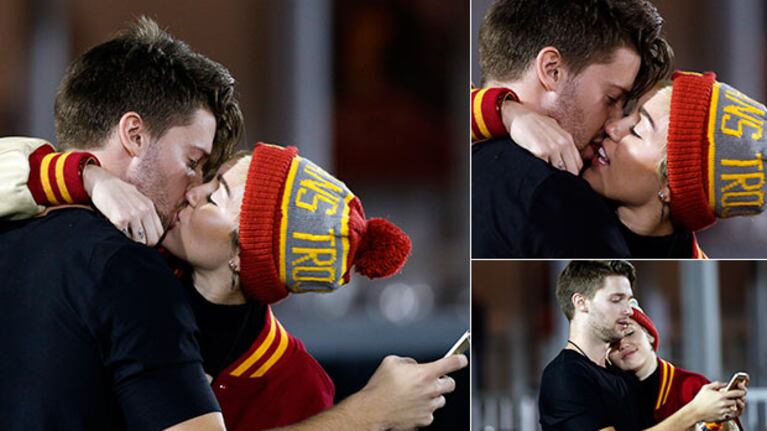 Patrick Schwarzenegger y Miley Cyrus, amor oficializado. (Foto: Grosby Group)