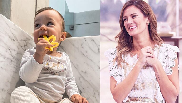 Pau mostró a su hija cepillándose los dientes por primera vez.
