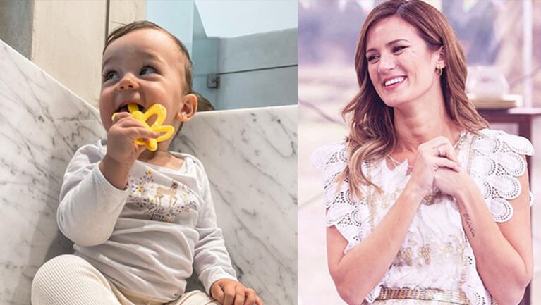 Pau mostró a su hija cepillándose los dientes por primera vez.