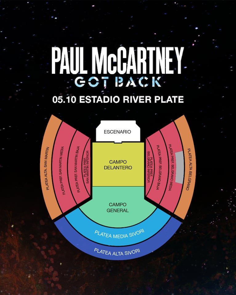 Paul McCartney: precios de las entradas en Buenos Aires y Córdoba