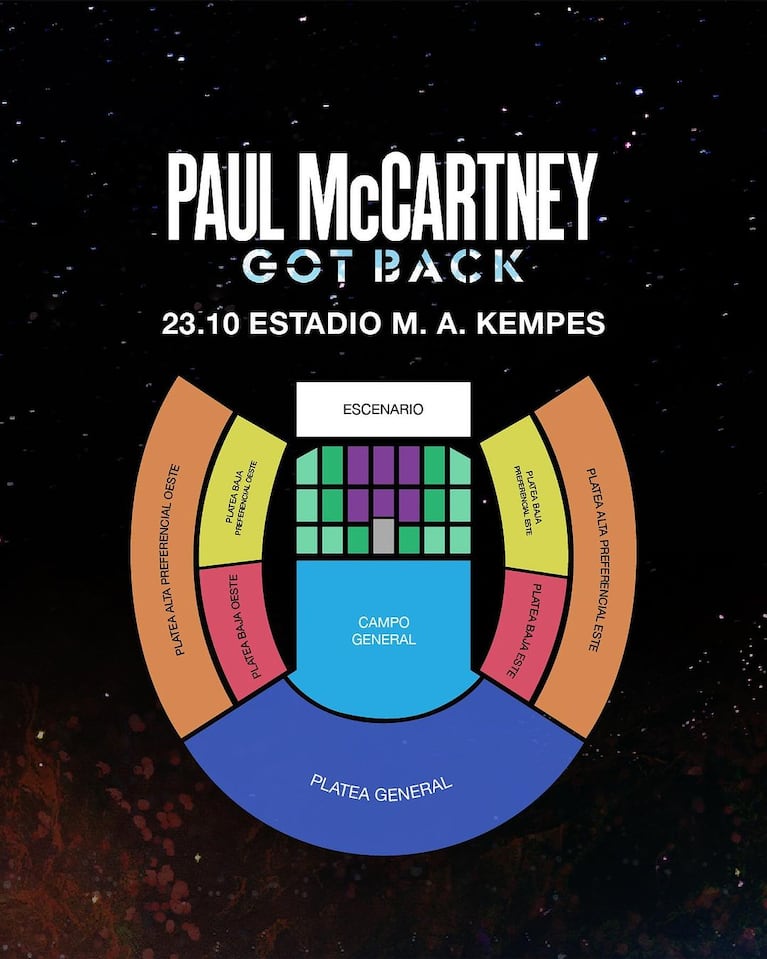 Paul McCartney: precios de las entradas en Buenos Aires y Córdoba