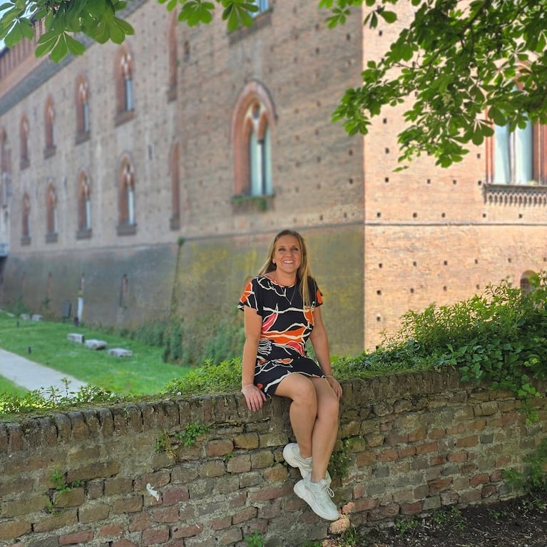 Paula Bernini en Italia. Crédito: Instagram/@paulabernini