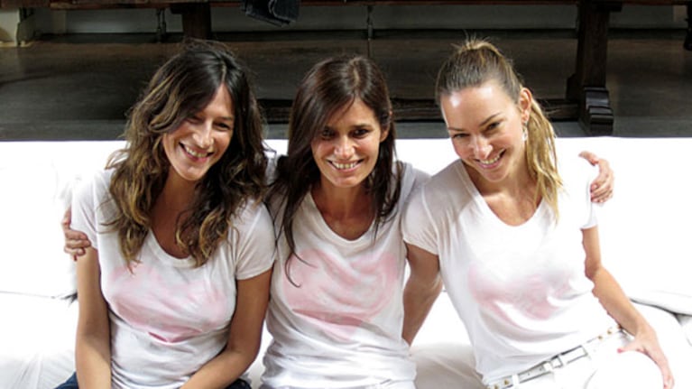 Paula Cahen D Anvers con sus amigas Dolores Trull y Andrea Bursten. (Foto: Web)