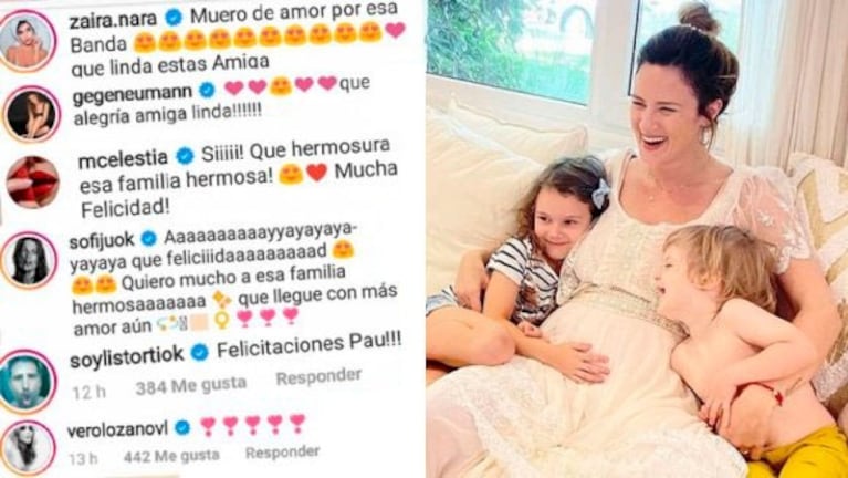 Paula Chaves anunció su embarazo y los famosos llenaron el posteo con afectuosos mensajes