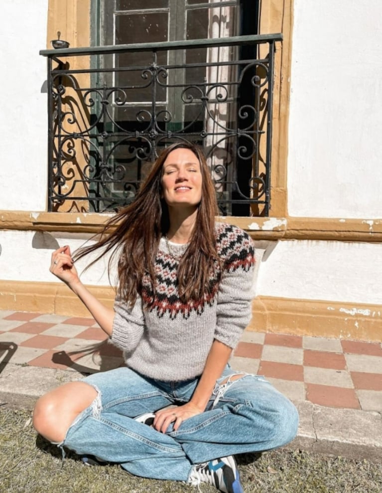 Paula Chaves compartió las postales más dulces de su día de campo en familia: "En mi lugar favorito"