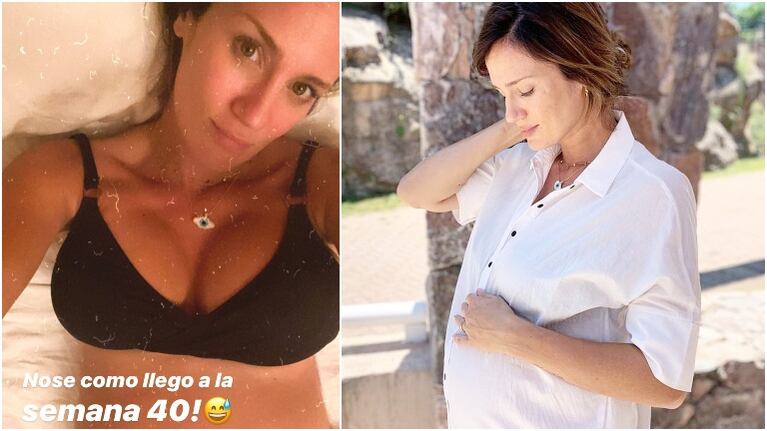 Paula Chaves compartió una tierna foto de su pancita, embarazada de 5 meses: No se cómo llego a la semana 40